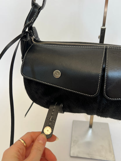 Double Pocket Pony Hair Bag