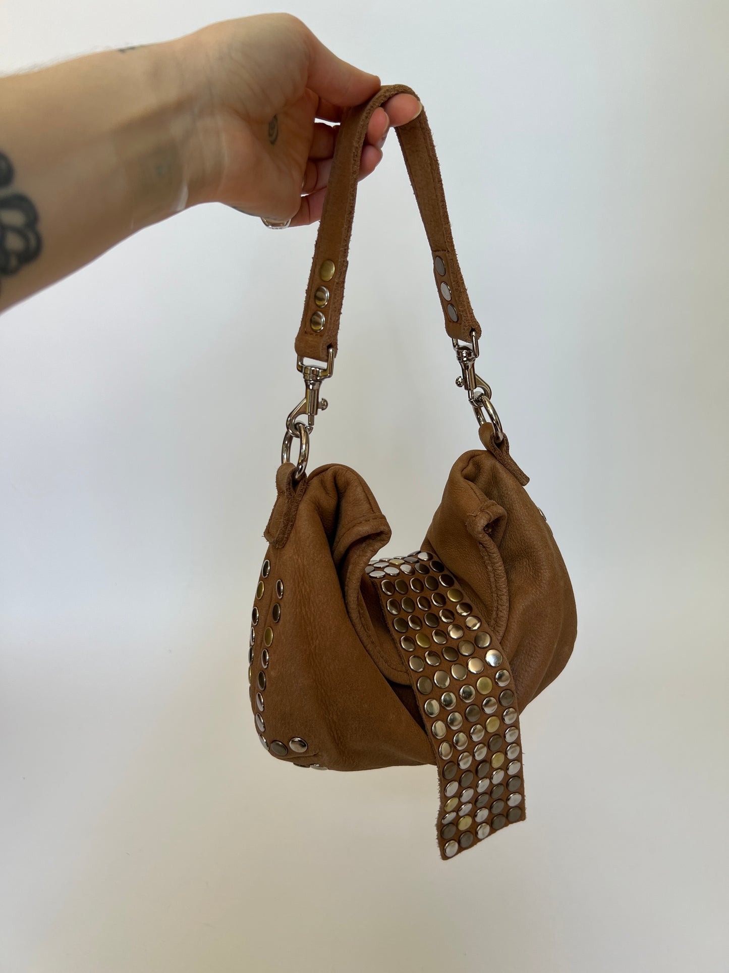Mixed Metal Studded Bag