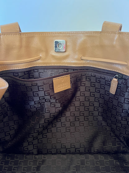 Tom Ford Gucci Camel Leather Tote Bag