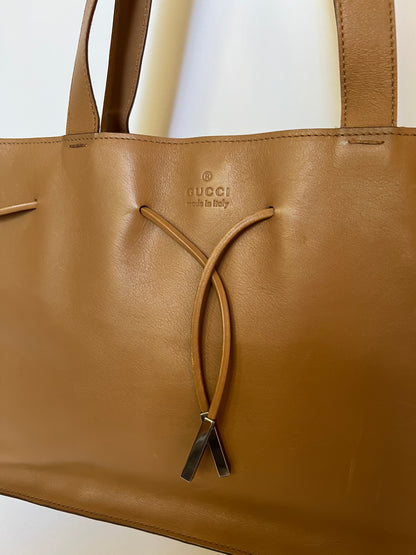 Tom Ford Gucci Camel Leather Tote Bag