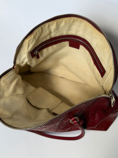 Gucci Burgundy Guccissima Leather Tote Bag