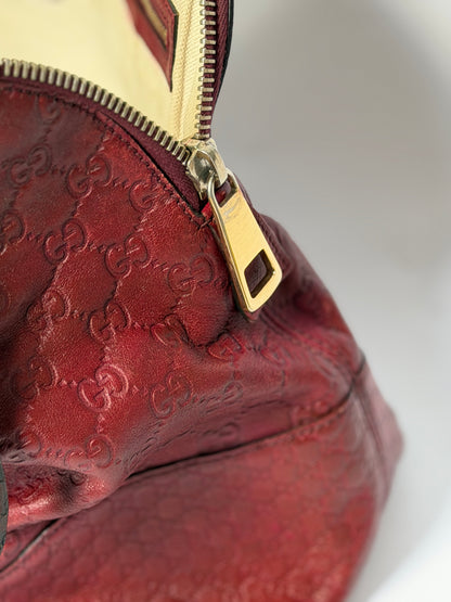 Gucci Burgundy Guccissima Leather Tote Bag
