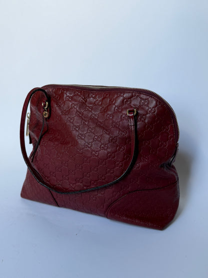 Gucci Burgundy Guccissima Leather Tote Bag