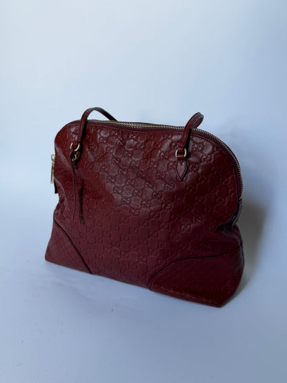 Gucci Burgundy Guccissima Leather Tote Bag