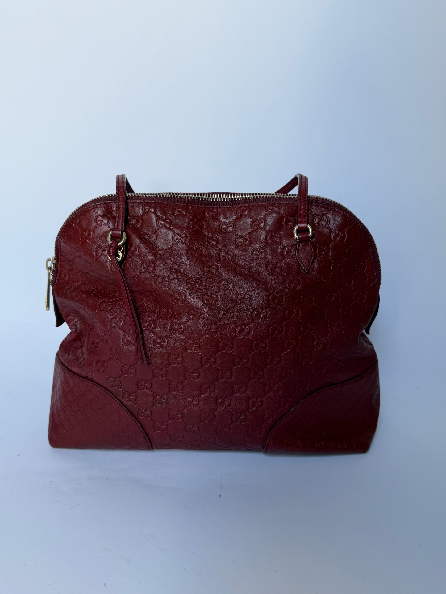 Gucci Burgundy Guccissima Leather Tote Bag