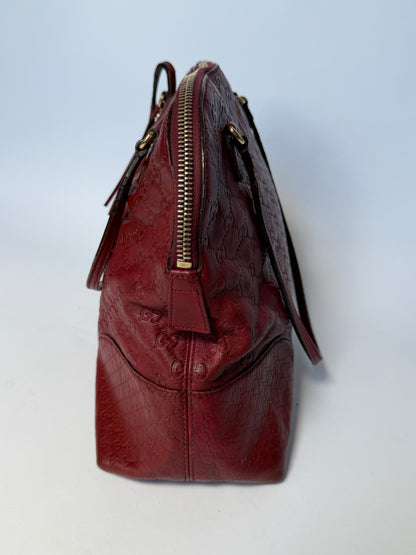 Gucci Burgundy Guccissima Leather Tote Bag