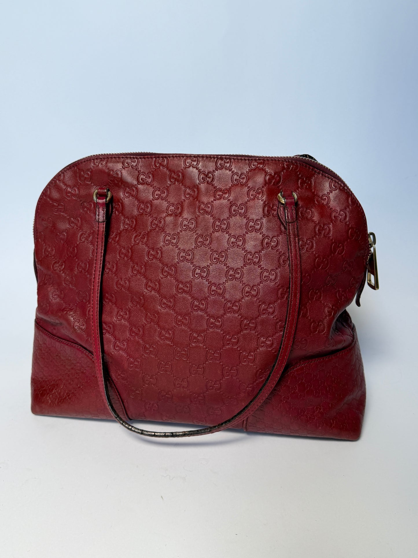 Gucci Burgundy Guccissima Leather Tote Bag