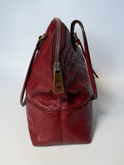 Gucci Burgundy Guccissima Leather Tote Bag