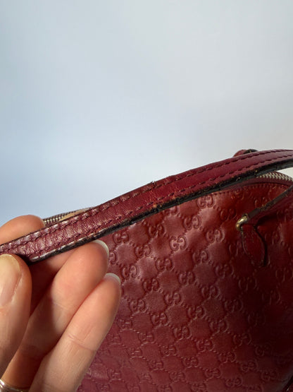 Gucci Burgundy Guccissima Leather Tote Bag