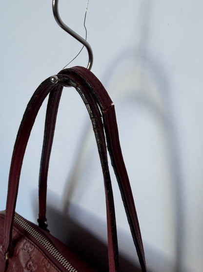 Gucci Burgundy Guccissima Leather Tote Bag