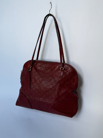 Gucci Burgundy Guccissima Leather Tote Bag