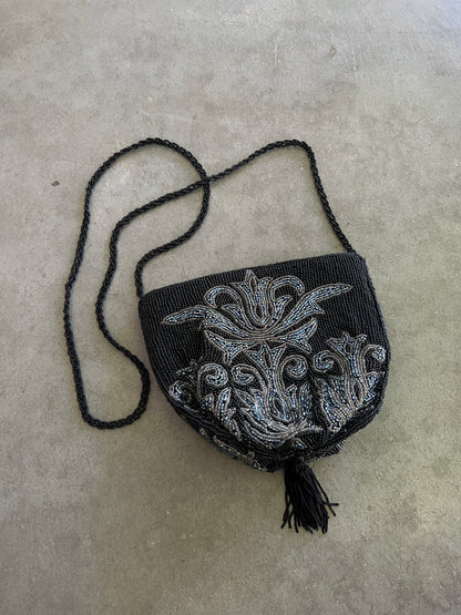 Beaded Evening Bag with Tassel