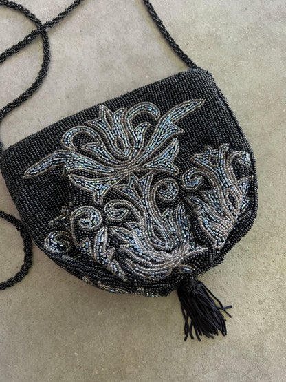 Beaded Evening Bag with Tassel