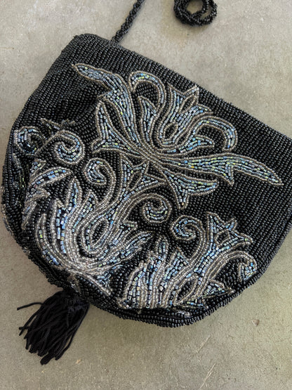 Beaded Evening Bag with Tassel