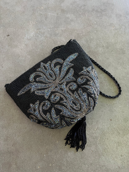 Beaded Evening Bag with Tassel