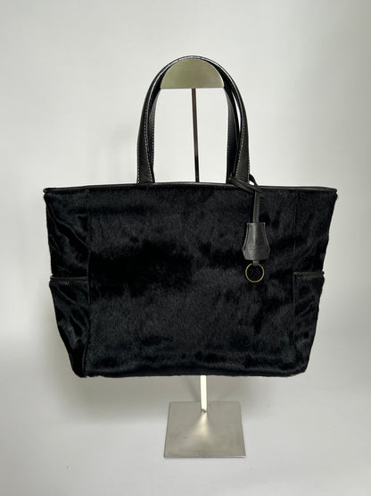 Black Pony Hair Tote