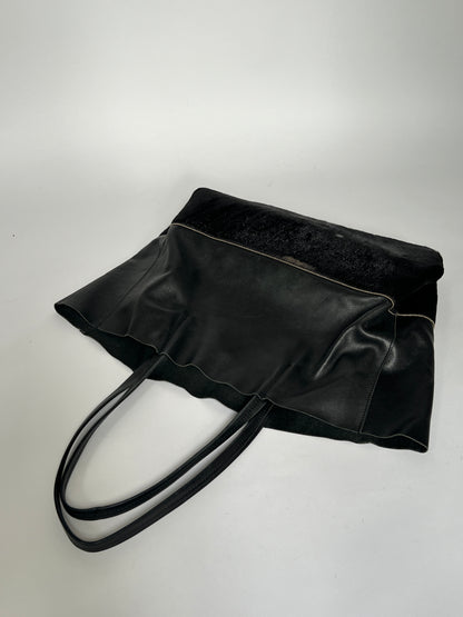 Italian Pony Hair and Leather Tote