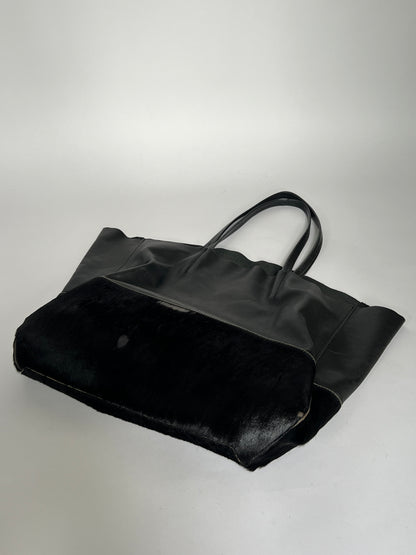 Italian Pony Hair and Leather Tote