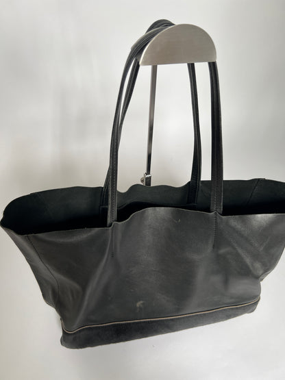 Italian Pony Hair and Leather Tote