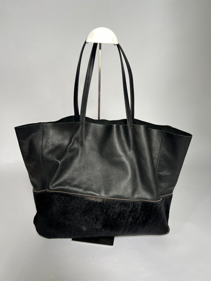 Italian Pony Hair and Leather Tote