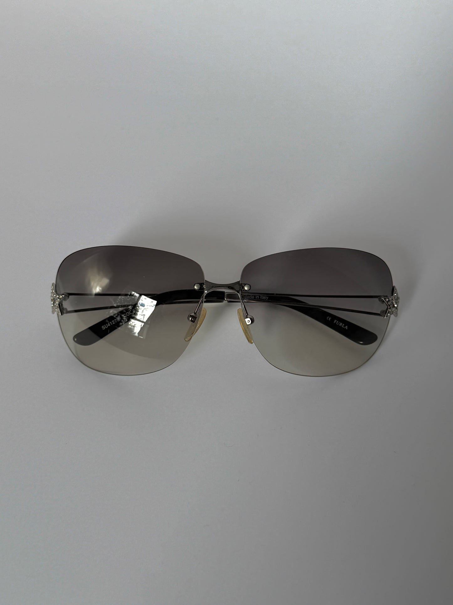 Furla Grey Star Rhinestone Sunglasses