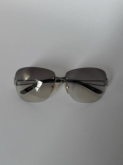Furla Grey Star Rhinestone Sunglasses