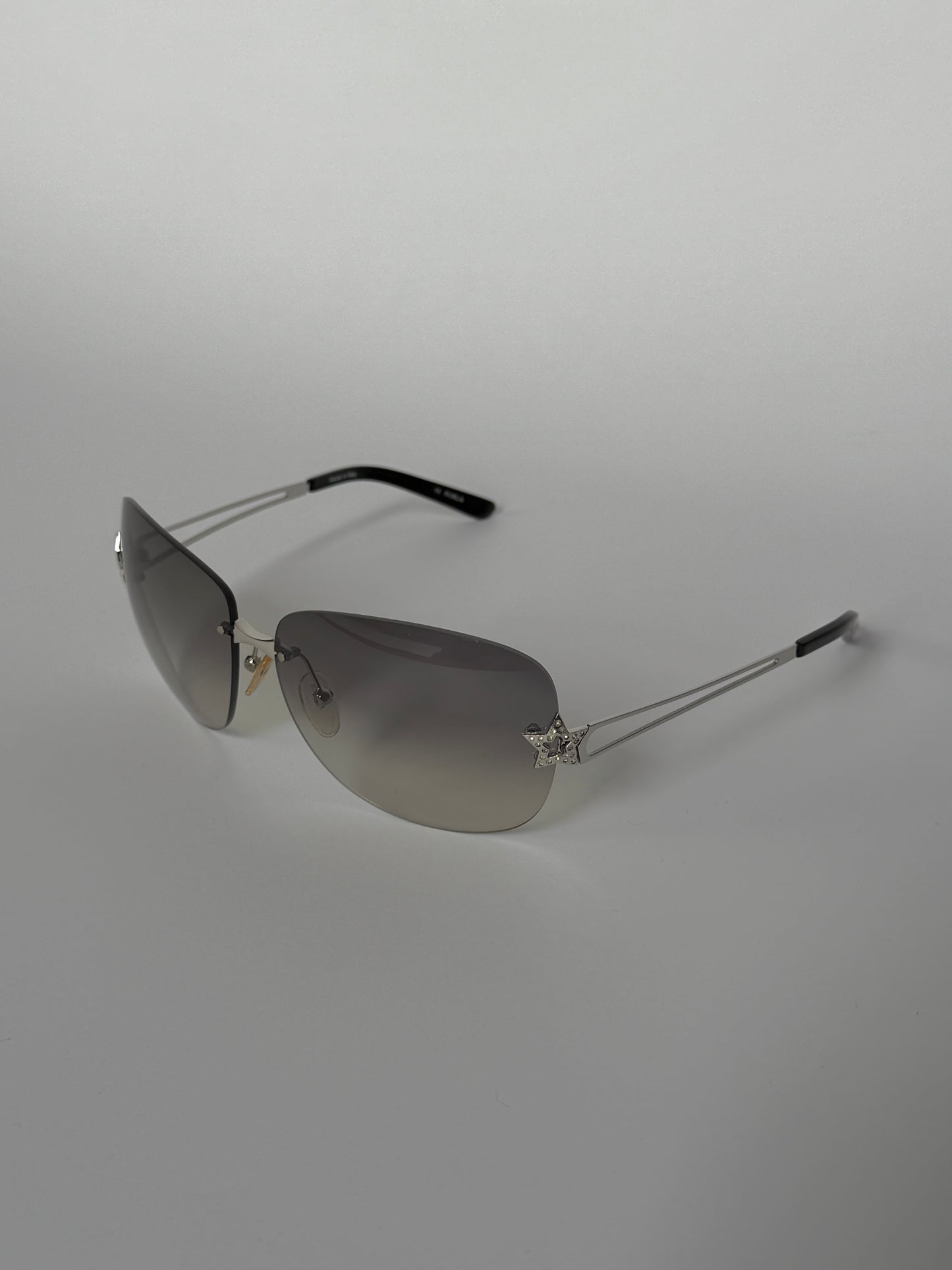 Furla Grey Star Rhinestone Sunglasses