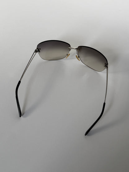 Furla Grey Star Rhinestone Sunglasses