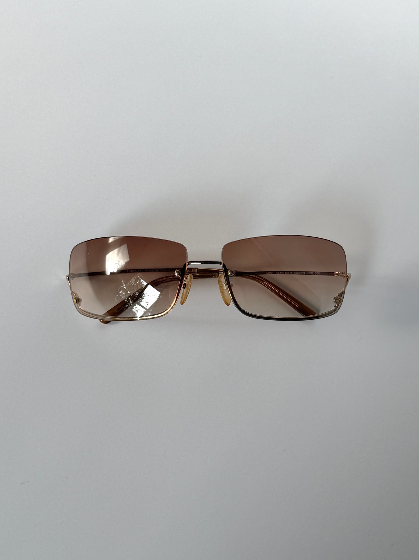 Furla Gold Starlight Rimless Sunglasses