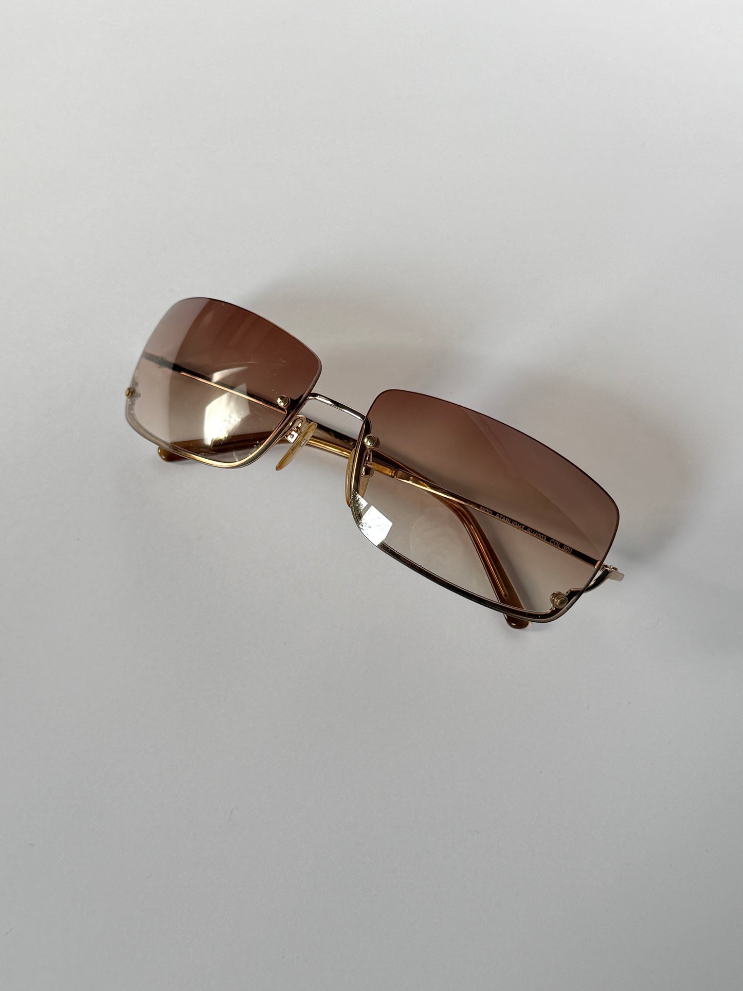 Furla Gold Starlight Rimless Sunglasses
