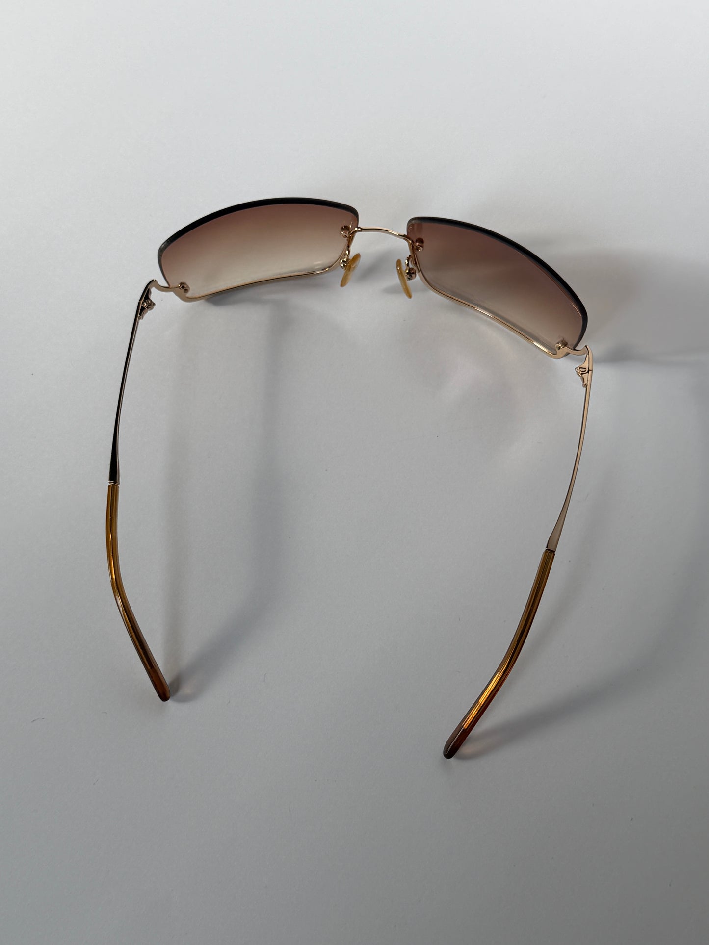 Furla Gold Starlight Rimless Sunglasses
