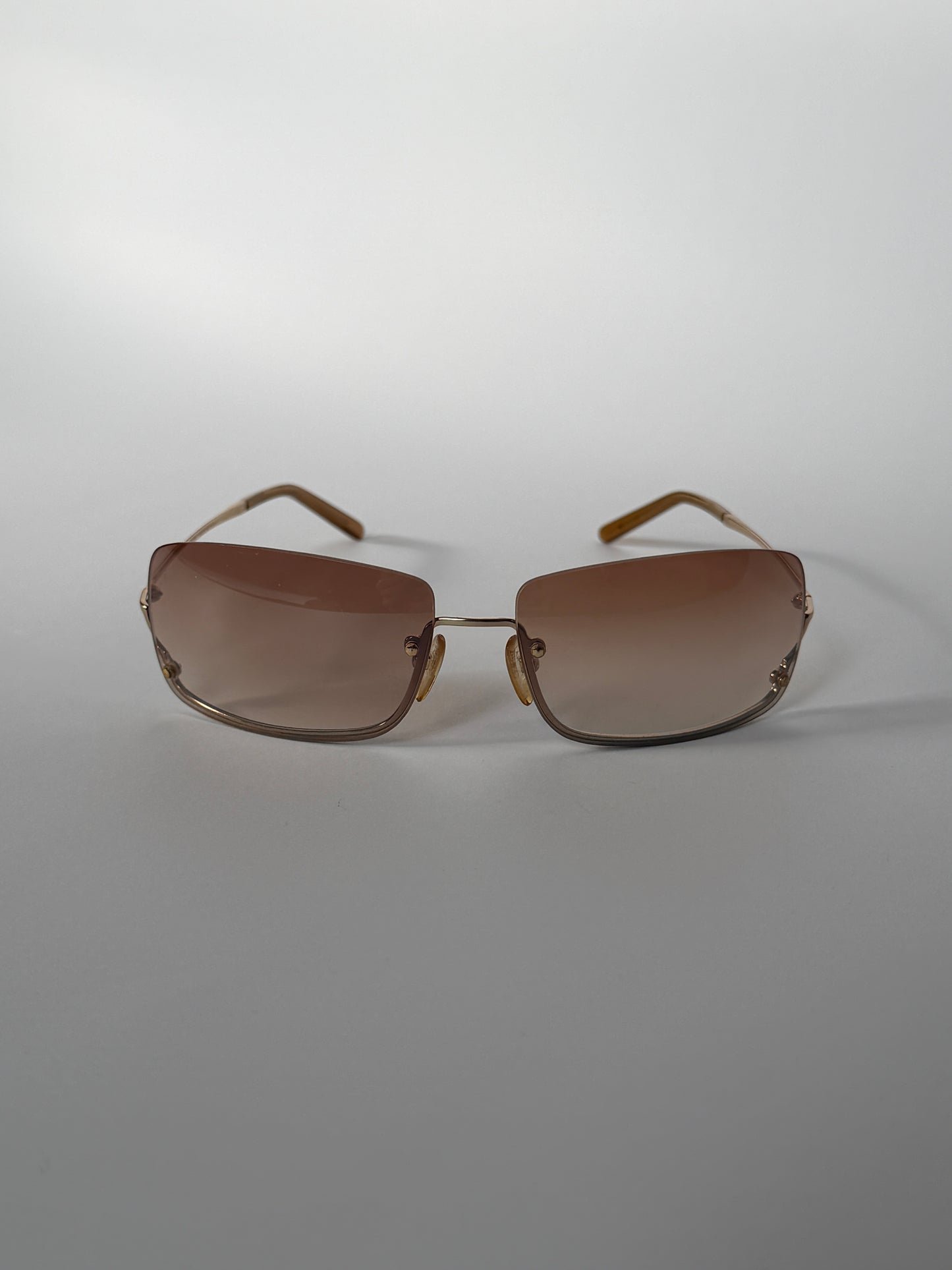Furla Gold Starlight Rimless Sunglasses