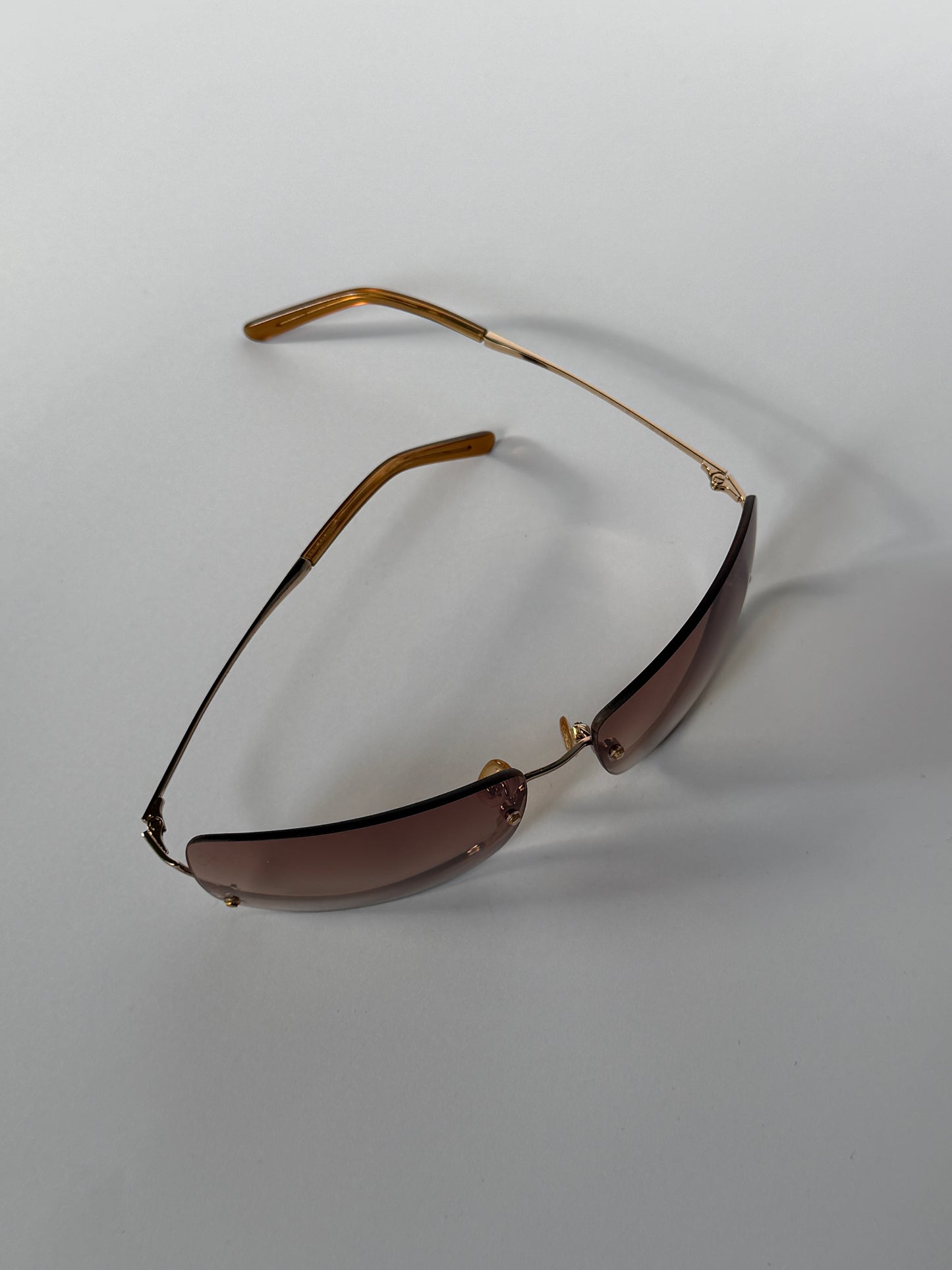 Furla Gold Starlight Rimless Sunglasses