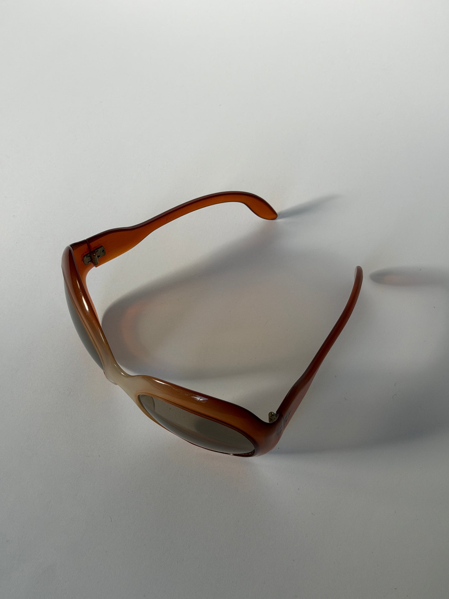 Guy Laroche Oversized Amber Ombré Sunglasses