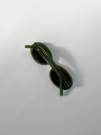 Furla Green Oval Sunglasses