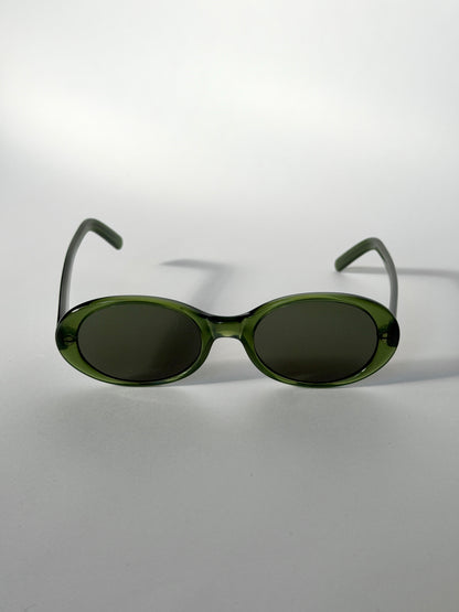 Furla Green Oval Sunglasses