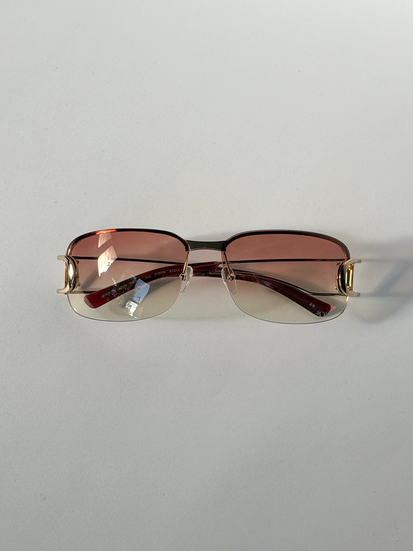 Christian Dior DIORLY Pink Gradient Y2K Sunglasses