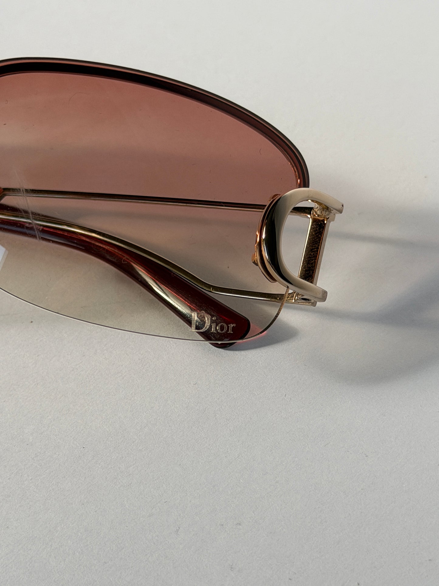 Christian Dior DIORLY Pink Gradient Y2K Sunglasses