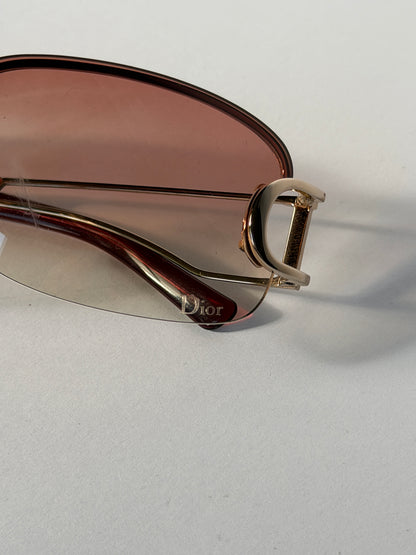 Christian Dior DIORLY Pink Gradient Y2K Sunglasses