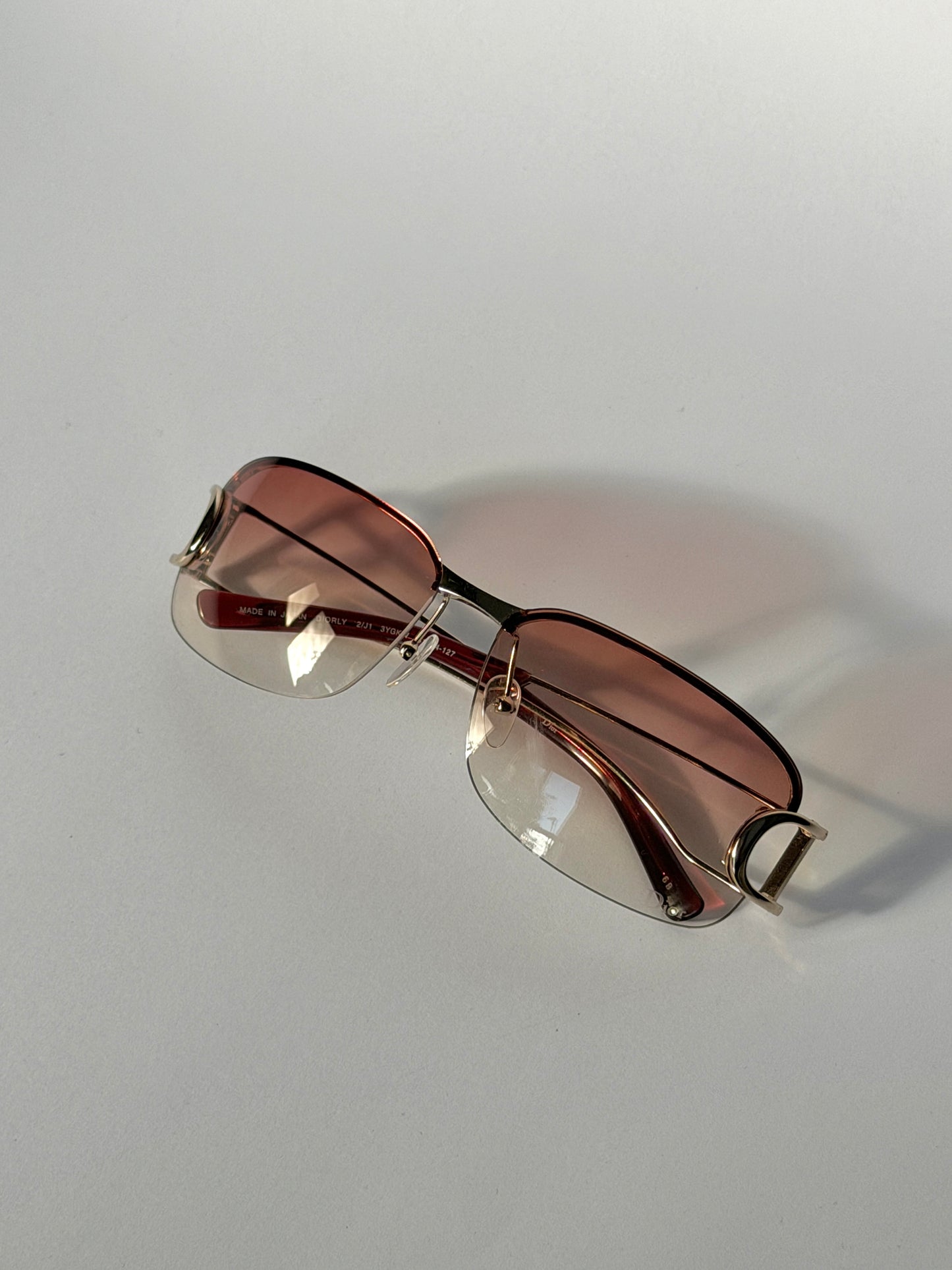 Christian Dior DIORLY Pink Gradient Y2K Sunglasses