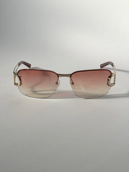 Christian Dior DIORLY Pink Gradient Y2K Sunglasses