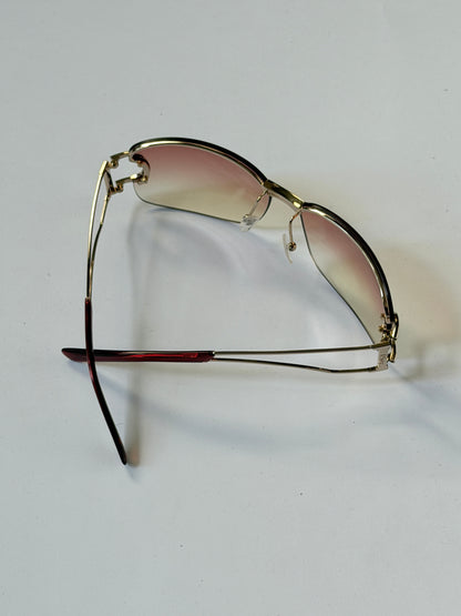 Christian Dior DIORLY Pink Gradient Y2K Sunglasses