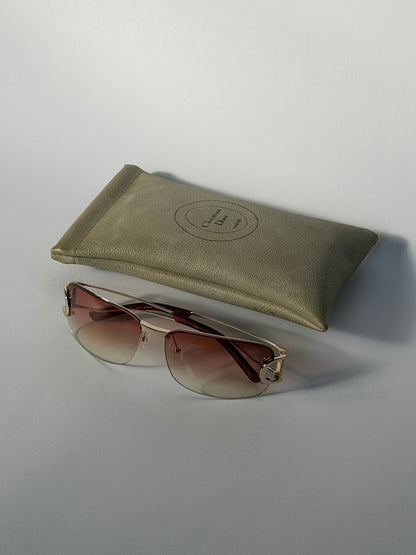 Christian Dior DIORLY Pink Gradient Y2K Sunglasses