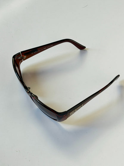 Fendi Brown Rectangular Sunglasses