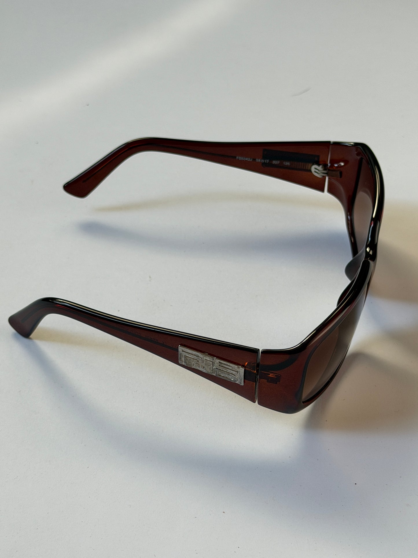 Fendi Brown Rectangular Sunglasses