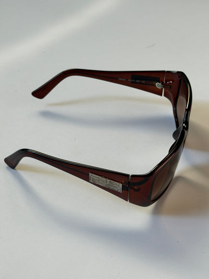 Fendi Brown Rectangular Sunglasses