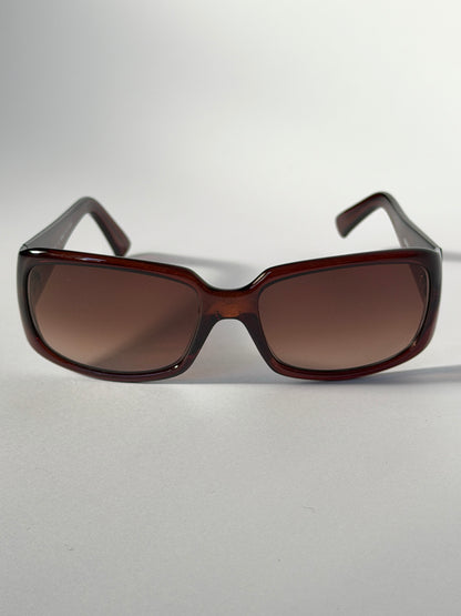 Fendi Brown Rectangular Sunglasses