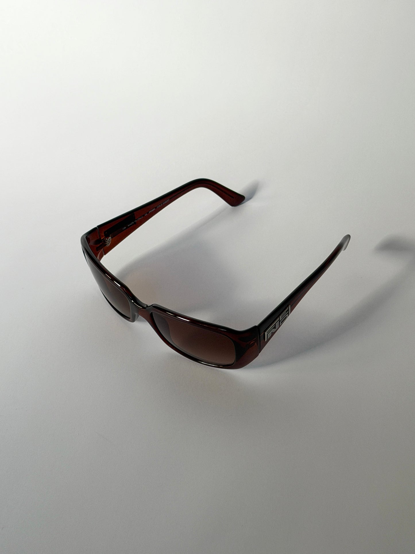 Fendi Brown Rectangular Sunglasses