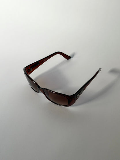 Fendi Brown Rectangular Sunglasses