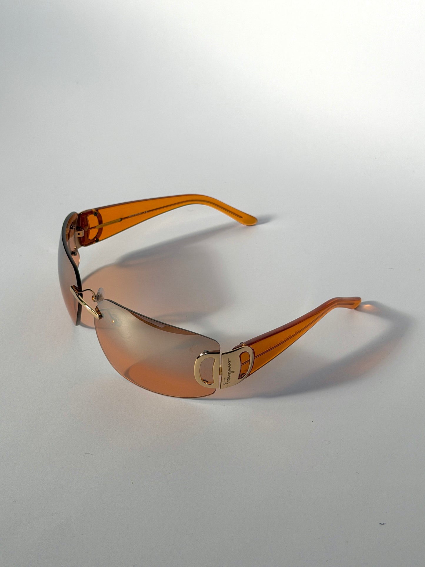 Salvatore Ferragamo Rimless Gancini Sunglasses